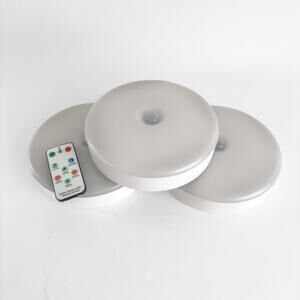 Rechargeable Motion Sensor Ceiling Light with Remote - Set of 3